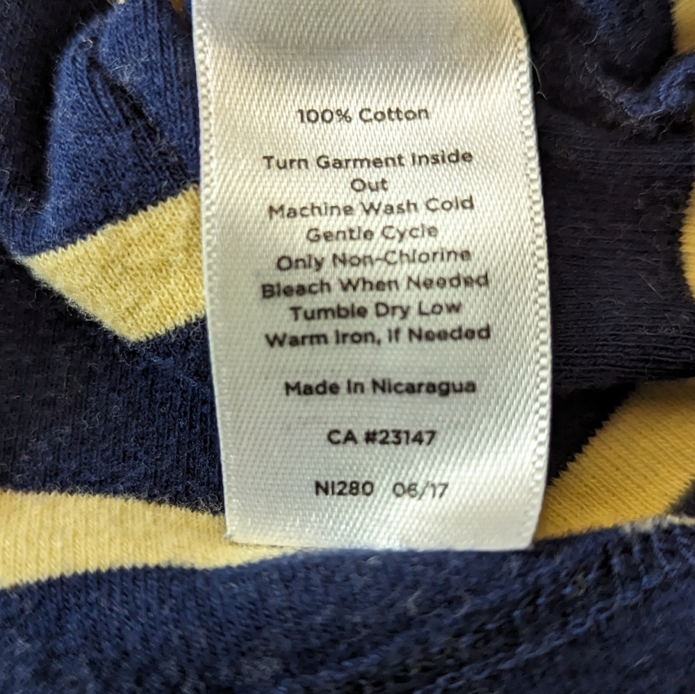 TalbotsThe Talbots Tee Striped Colorful 3/4 Sleeve Cotton Top Women's Size MP - Picture 5 of 7